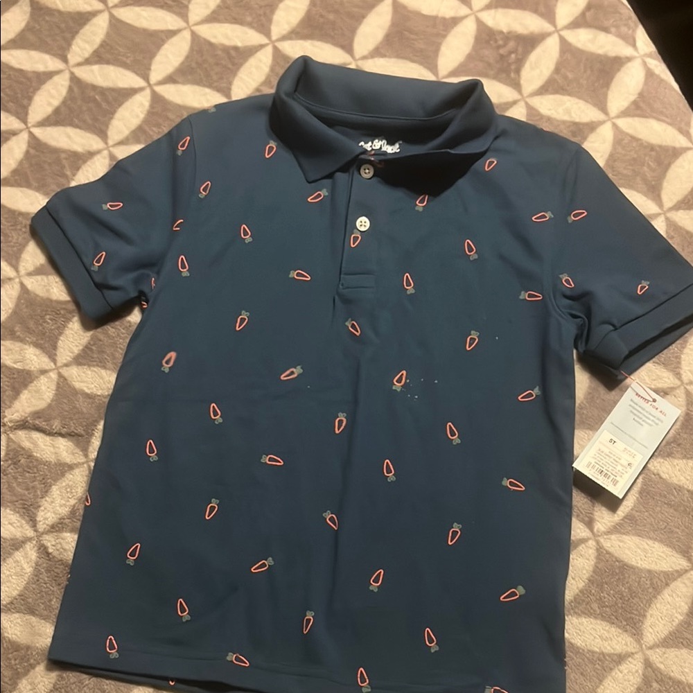 Navy Blue Kids Polo Shirt